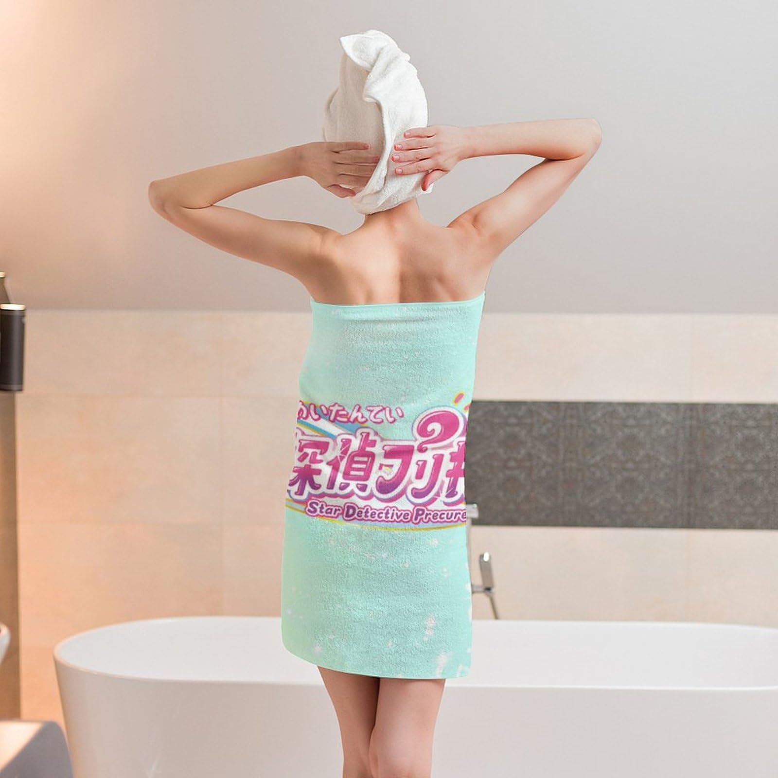 Amazon｜名探偵プリキュア！バスタオル 大判サイズ 軽量 吸水速乾 抗菌